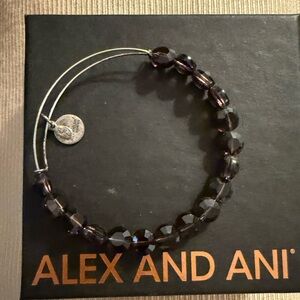 ⭐️ Alex and Ani: Dark Purple Beaded Bracelet